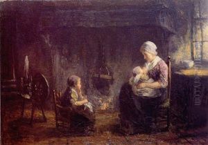 Mother And Children by Jozef Israels