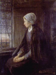 Young Woman By The Window by Jozef Israels
