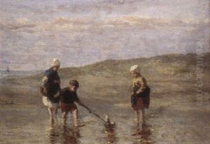 Children On The Beach by Jozef Israels