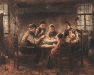 The Family Repast by Jozef Israels