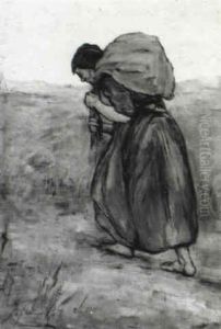 A Woman Carrying A Bag A Woman Carrying A Bag