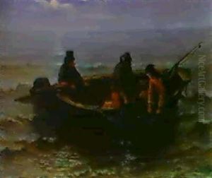 Hauling In The Net by Jozef Israels