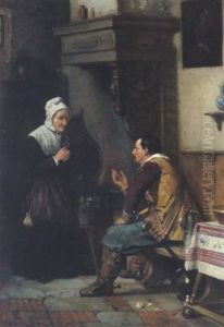 Im Gesprach by Heinrich Issel