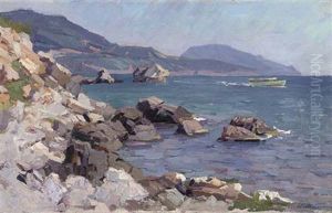 The Coast Of Yalta In The Crimea by Konstantin Isstomin