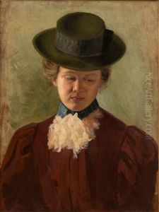 Portrait Of A Lady by Edvard Isto