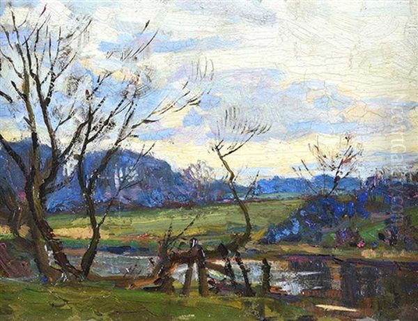 Trees By The River Lagan - view 1