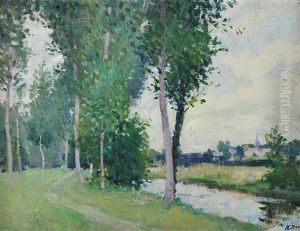 Trees By The River by Hans (Jean) Iten