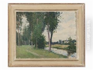Landscape And River by Hans (Jean) Iten