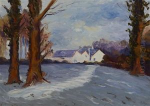 Farm Study, Winter by Hans (Jean) Iten