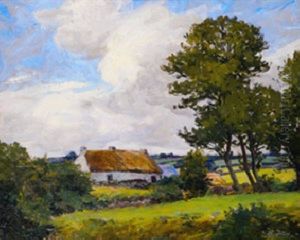 Old Irish Cottage Cushendun by Hans (Jean) Iten