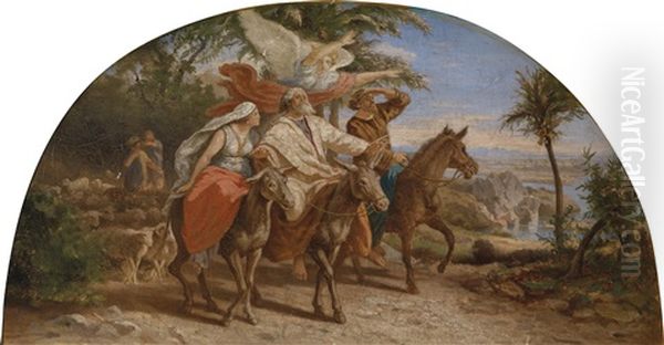 Abrahams Einzug In Das Gelobte Land (study) - view 1