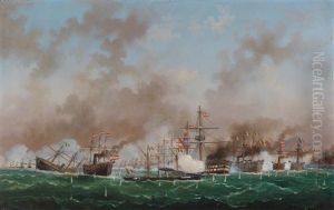 Naval Battle Of Lissa On 20 July 1866