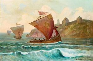 L'arrivee Des Vikings by Nikolai V. Ivanov