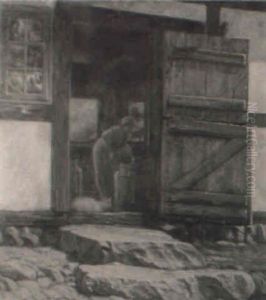 The Milkmaid by Sigismund Ivanowski