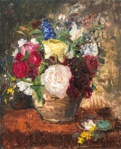 Flower Still Life by Bela Ivanyi Gruenwald