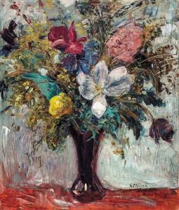 Still-life With Flowers by Bela Ivanyi Gruenwald