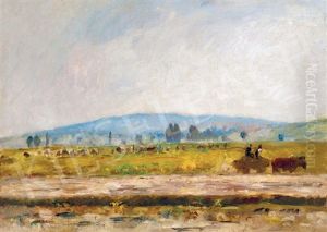 Homewards From The Corn-field by Bela Ivanyi Gruenwald
