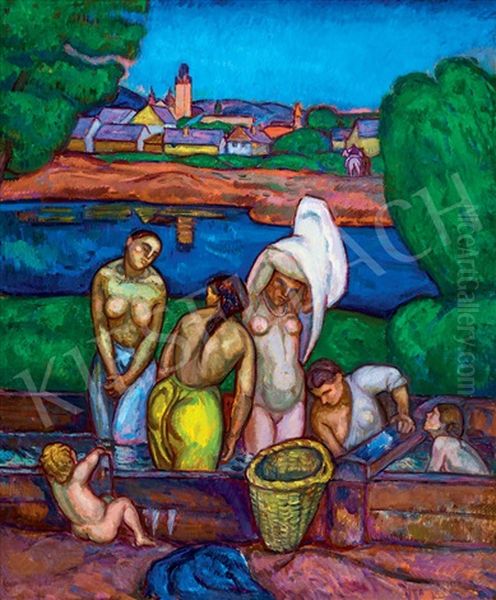 Women Bathing (nagybanya) - view 1