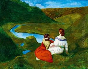 In The Valley, C. 1900 by Bela Ivanyi Gruenwald