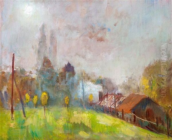 Lights By Lake Balaton, 1930s - view 1