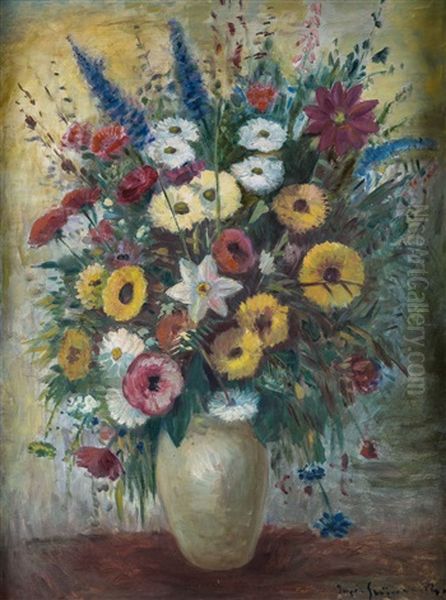 Stillleben Mit Sommerblumenstraus - view 1