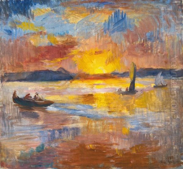 Sunset At Balaton - view 1
