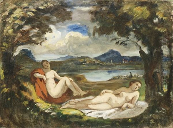 Bathers In A Classical Scenery - view 1