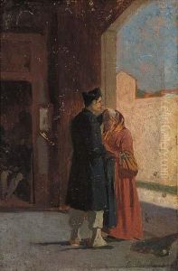 La Partenza Del Soldato by Cesare Bartolena