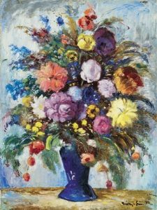 Still Life With Flowers by Bela Ivanyi Gruenwald