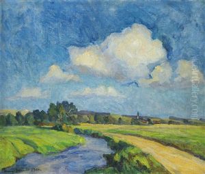 Landscape In Spring by Bela Ivanyi Gruenwald