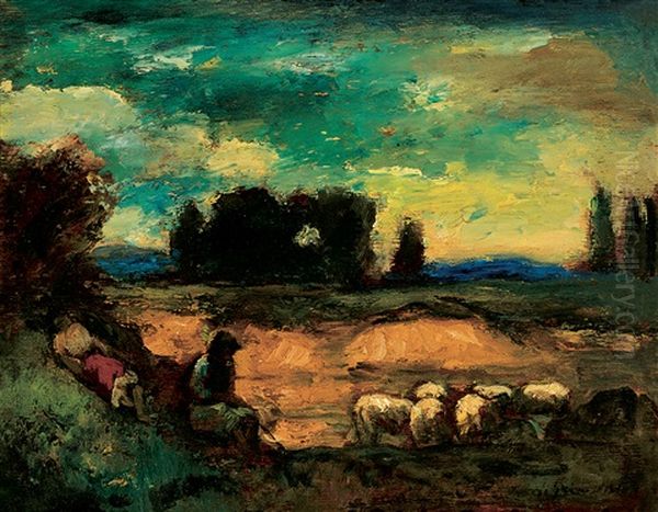 Landscape With Sheeps - view 1