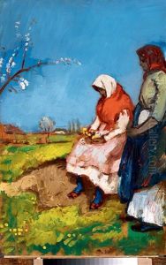 Girls In The Fields by Bela Ivanyi Gruenwald