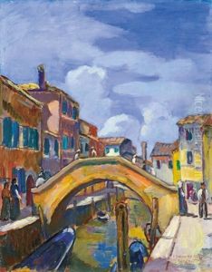 View Of Burano by Bela Ivanyi Gruenwald