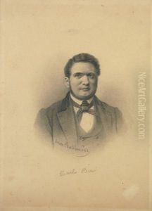 Ritratto Di Carlo Bini by Cesare Bartolena