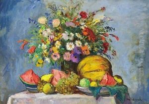 Still Life With Fruits by Bela Ivanyi Gruenwald