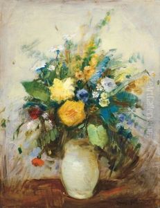 Still Life With Flowers by Bela Ivanyi Gruenwald