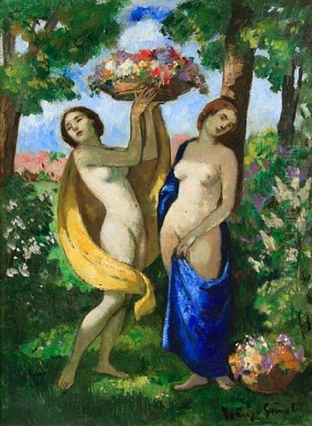 Two Nudes In A Landscape - view 1
