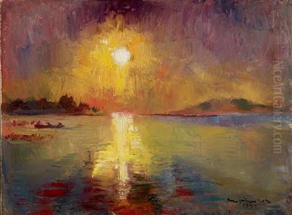 Lights On Lake Balaton - view 1