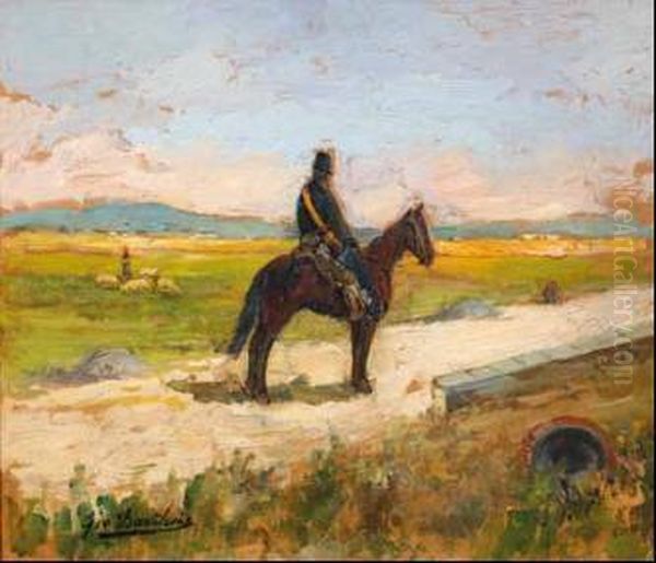 Paesaggio Con Soldato - view 1