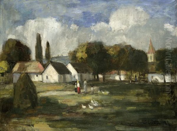 Dorfende Mit Gansen - view 1