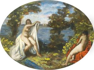 Bathers by Bela Ivanyi Gruenwald