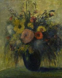 Blumenstillleben by Bela Ivanyi Gruenwald