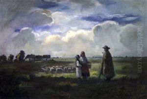 La Conversation Dans La Prairie by Bela Ivanyi Gruenwald