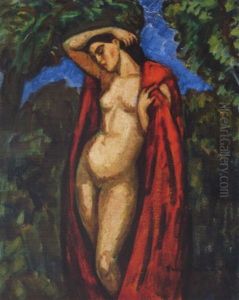 Akt Voros Lepellel (nude With Red Mantle)