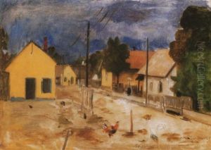 Balatonlellei Utca (street In Balatonlelle) by Bela Ivanyi Gruenwald
