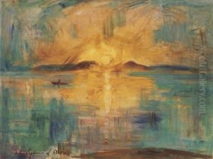 Balatoni Naplemente Badacsonynal (sunset By The Lake Balaton At Badacsony)