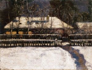 Tei Kertreszlet Nagybanyan (winter Garden Detail In Nagybanya) by Bela Ivanyi Gruenwald