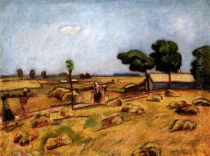 Nyari Nap A Mezon (a Summer Day In The Field) by Bela Ivanyi Gruenwald