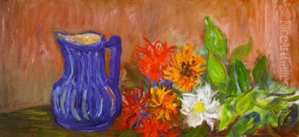 Blommor Och Bla Kanna - view 1