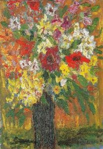 Blomsterstilleben Med Vallmo by Ivan Ivarson